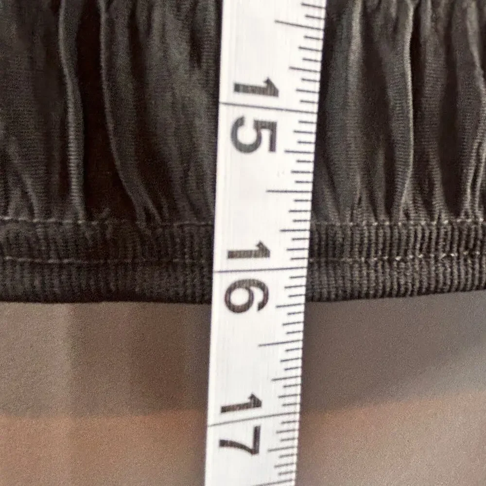 Y2K Style Black Feather Trim Coquette Goth Long Sleeve 90s 2000s Party Clubwear - Picture 5 of 5